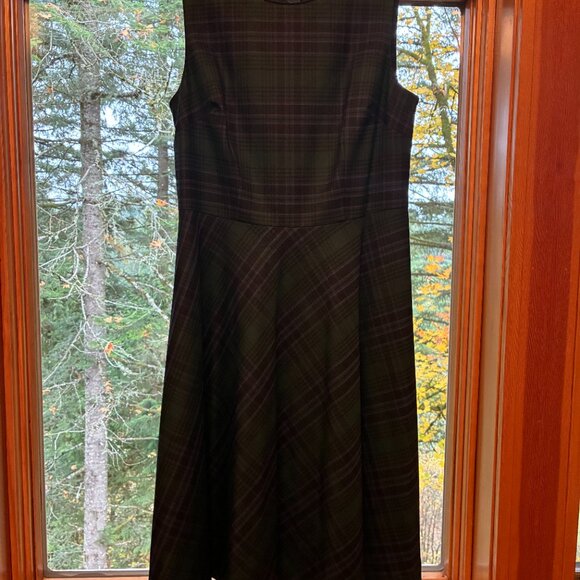 Talbots Black Watch Dress Size 6 - Picture 9 of 9